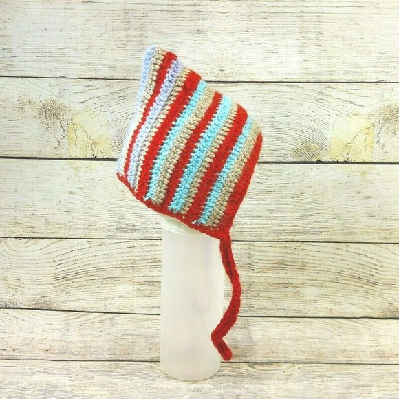 Young Child Hat Baby Knitted Winter Wool Cap Handmade Toddler Crochet Bonnet - Picture 10 of 11